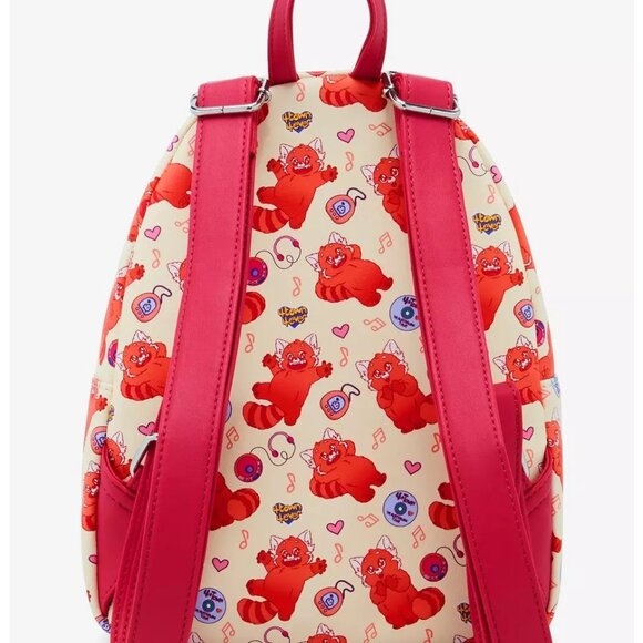 LOUNGEFLY PIXAR DISNEY TURNING RED PANDA MEI MINI BACKPACK~ WITH TAGS BRAND NEW~ - Picture 2 of 3